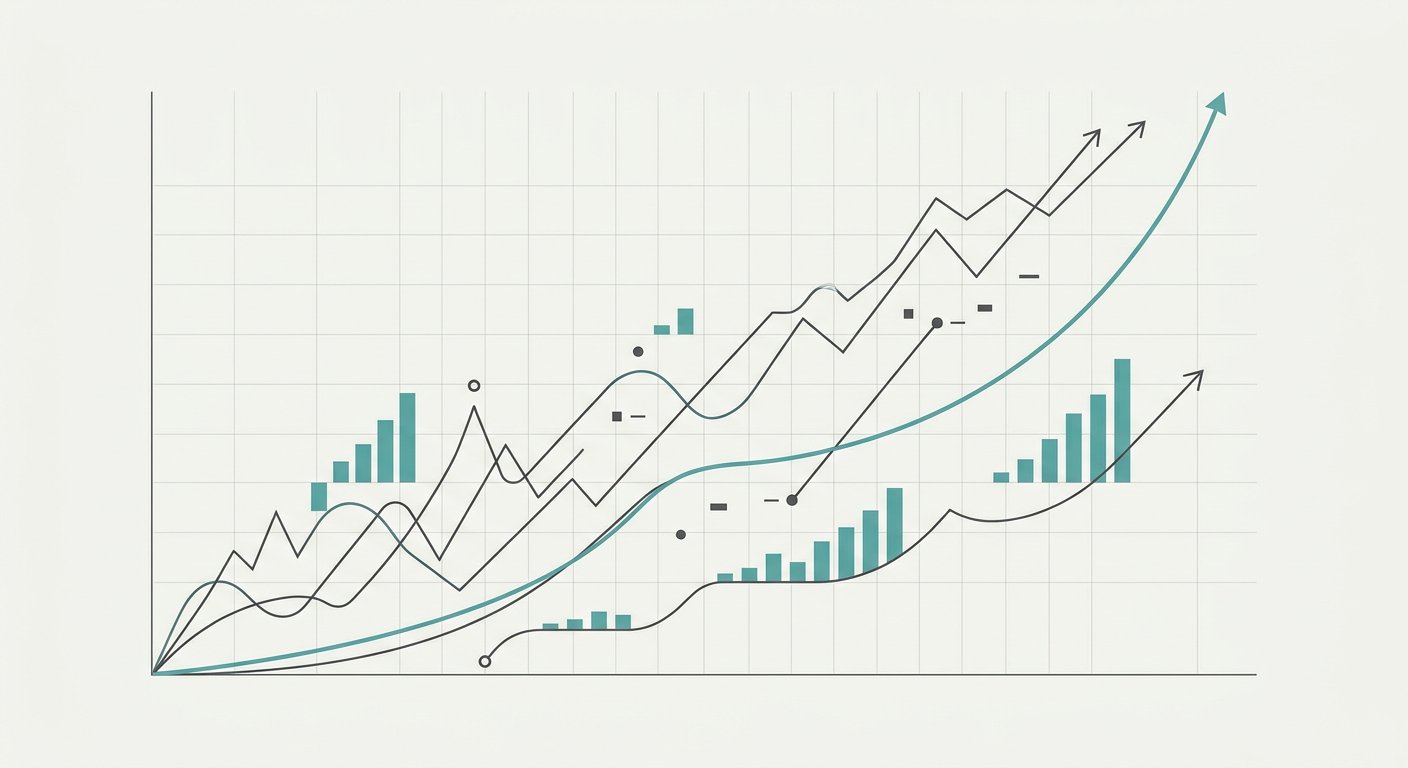 Growth charts representing client results