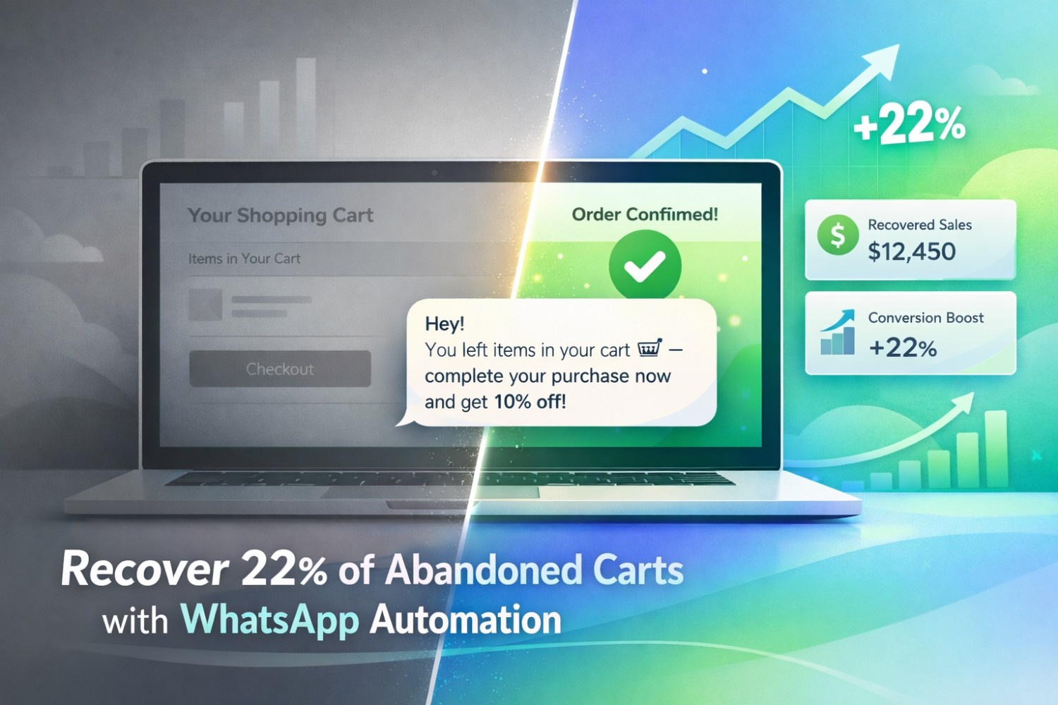 How to Recover 22% of Abandoned Carts Using WhatsApp Automation